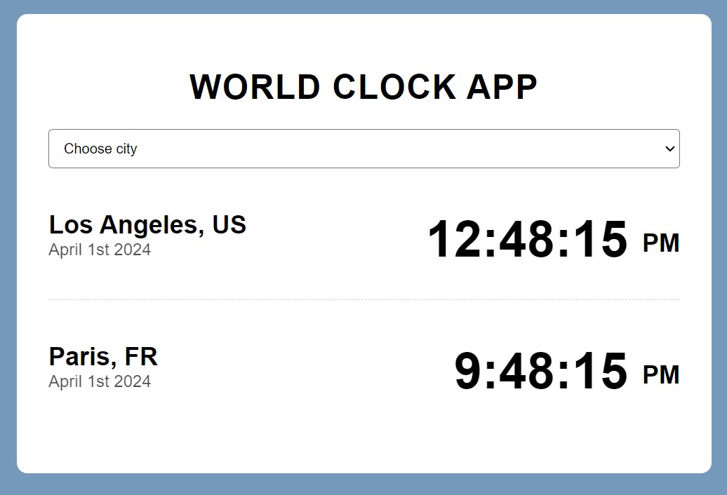 World-Clock-Project